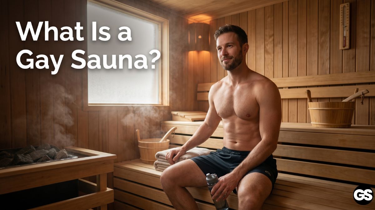 What Is a Gay Sauna? illustration for UK first-timers